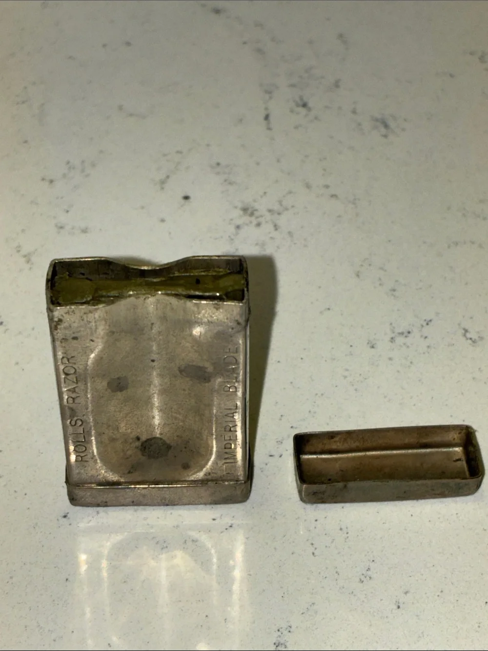 Silver Plated Geometric Complete Razor Set & Box Rolls Razor England Circa 1927 - Picture 12 of 16